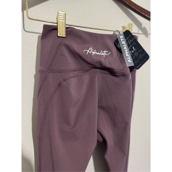 NWT Alphalete Women's Leggings Crop 24 Inch- Dusty Rose/mauve  Size Smal - Picture 1 of 6